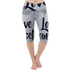 Lightweight Velour Cropped Yoga Leggings 