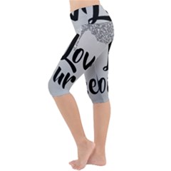 Lightweight Velour Cropped Yoga Leggings 