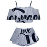 Love Yourself Kids  Off Shoulder Skirt Bikini