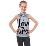 Love Yourself Kids  Sleeveless Polo Tee