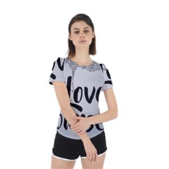 Back Cut Out Sport T-Shirt 