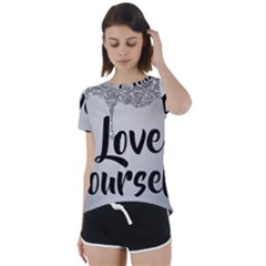 Short Sleeve Open Back T-Shirt 