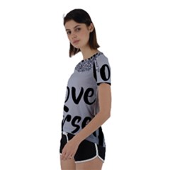 Short Sleeve Open Back T-Shirt 