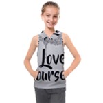 Love Yourself Kids  Sleeveless Hoodie