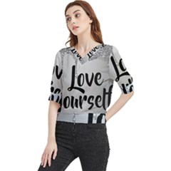 Quarter Sleeve Blouse 