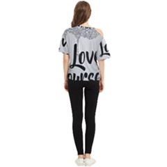 One Shoulder Cut Out T-Shirt 