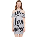 Love Yourself Shoulder Frill Bodycon Summer Dress