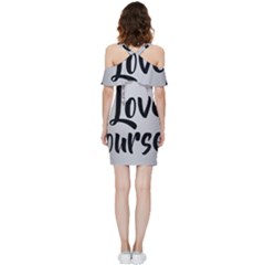 Shoulder Frill Bodycon Summer Dress 