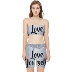 Stretch Shorts and Tube Top Set 