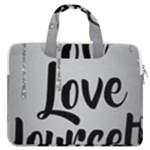 Love Yourself MacBook Pro Double Pocket Laptop Bag