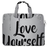 Love Yourself MacBook Pro Double Pocket Laptop Bag (Large)