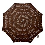 All of Life Comes to Me with Ease, Joy and Glory Hook Handle Umbrellas (Large)