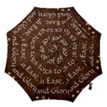All of Life Comes to Me with Ease, Joy and Glory Hook Handle Umbrellas (Small)