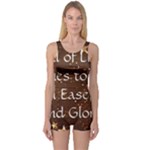 All of Life Comes to Me with Ease, Joy and Glory One Piece Boyleg Swimsuit