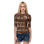 All of Life Comes to Me with Ease, Joy and Glory Quarter Sleeve Raglan Tee