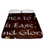 All of Life Comes to Me with Ease, Joy and Glory Fitted Sheet (Queen Size)