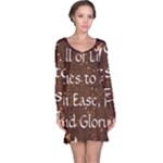 All of Life Comes to Me with Ease, Joy and Glory Long Sleeve Nightdress
