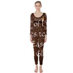 All of Life Comes to Me with Ease, Joy and Glory Long Sleeve Catsuit