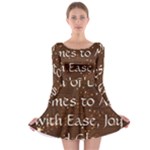 All of Life Comes to Me with Ease, Joy and Glory Long Sleeve Skater Dress