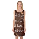 All of Life Comes to Me with Ease, Joy and Glory Sleeveless Satin Nightdress