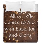 All of Life Comes to Me with Ease, Joy and Glory Duvet Cover Double Side (Queen Size)
