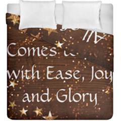 All of Life Comes to Me with Ease, Joy and Glory Duvet Cover Double Side (King Size) from ArtsNow.com