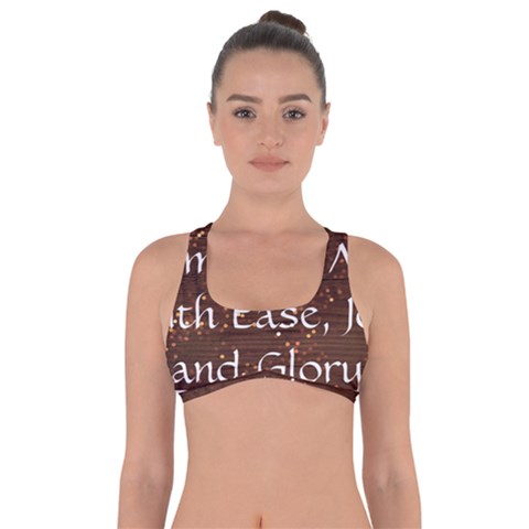 All of Life Comes to Me with Ease, Joy and Glory Got No Strings Sports Bra from ArtsNow.com