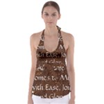 All of Life Comes to Me with Ease, Joy and Glory Babydoll Tankini Top
