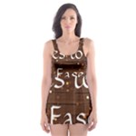 All of Life Comes to Me with Ease, Joy and Glory Skater Dress Swimsuit