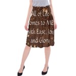 All of Life Comes to Me with Ease, Joy and Glory Midi Beach Skirt