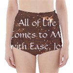All of Life Comes to Me with Ease, Joy and Glory High-Waisted Bikini Bottoms