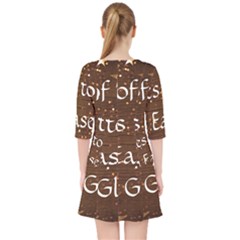 Quarter Sleeve Pocket Dress 