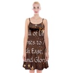 All of Life Comes to Me with Ease, Joy and Glory Spaghetti Strap Velvet Dress