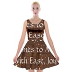 All of Life Comes to Me with Ease, Joy and Glory Velvet Skater Dress