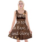 All of Life Comes to Me with Ease, Joy and Glory Reversible Velvet Sleeveless Dress