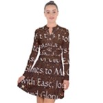 All of Life Comes to Me with Ease, Joy and Glory Long Sleeve Panel Dress