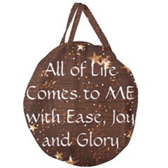 Giant Round Zipper Tote 