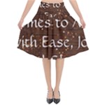 All of Life Comes to Me with Ease, Joy and Glory Flared Midi Skirt