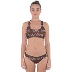 All of Life Comes to Me with Ease, Joy and Glory Cross Back Hipster Bikini Set from ArtsNow.com