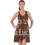 All of Life Comes to Me with Ease, Joy and Glory Show Some Back Chiffon Dress