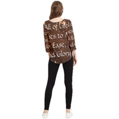 Chiffon Quarter Sleeve Blouse 