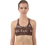 All of Life Comes to Me with Ease, Joy and Glory Back Web Sports Bra