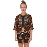 All of Life Comes to Me with Ease, Joy and Glory Open Front Chiffon Kimono