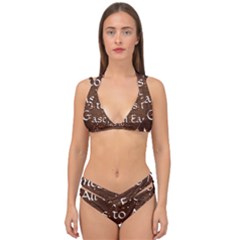 Double Strap Halter Bikini Set 