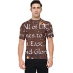 All of Life Comes to Me with Ease, Joy and Glory Men s Short Sleeve Rash Guard