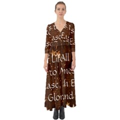 Button Up Boho Maxi Dress 