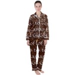 All of Life Comes to Me with Ease, Joy and Glory Satin Long Sleeve Pajamas Set
