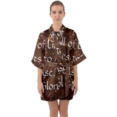 Half Sleeve Satin Kimono  