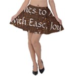 All of Life Comes to Me with Ease, Joy and Glory Velvet Skater Skirt