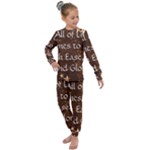 All of Life Comes to Me with Ease, Joy and Glory Kids  Long Sleeve Set 